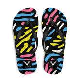 Electric Abstract Flip Flops - My Store
