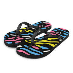 Electric Abstract Flip Flops - My Store