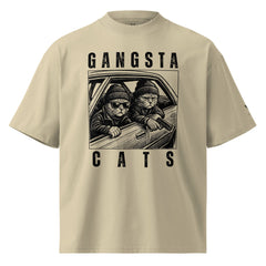Gangsta Cats Oversized Streetwear T-Shirt - By Adie