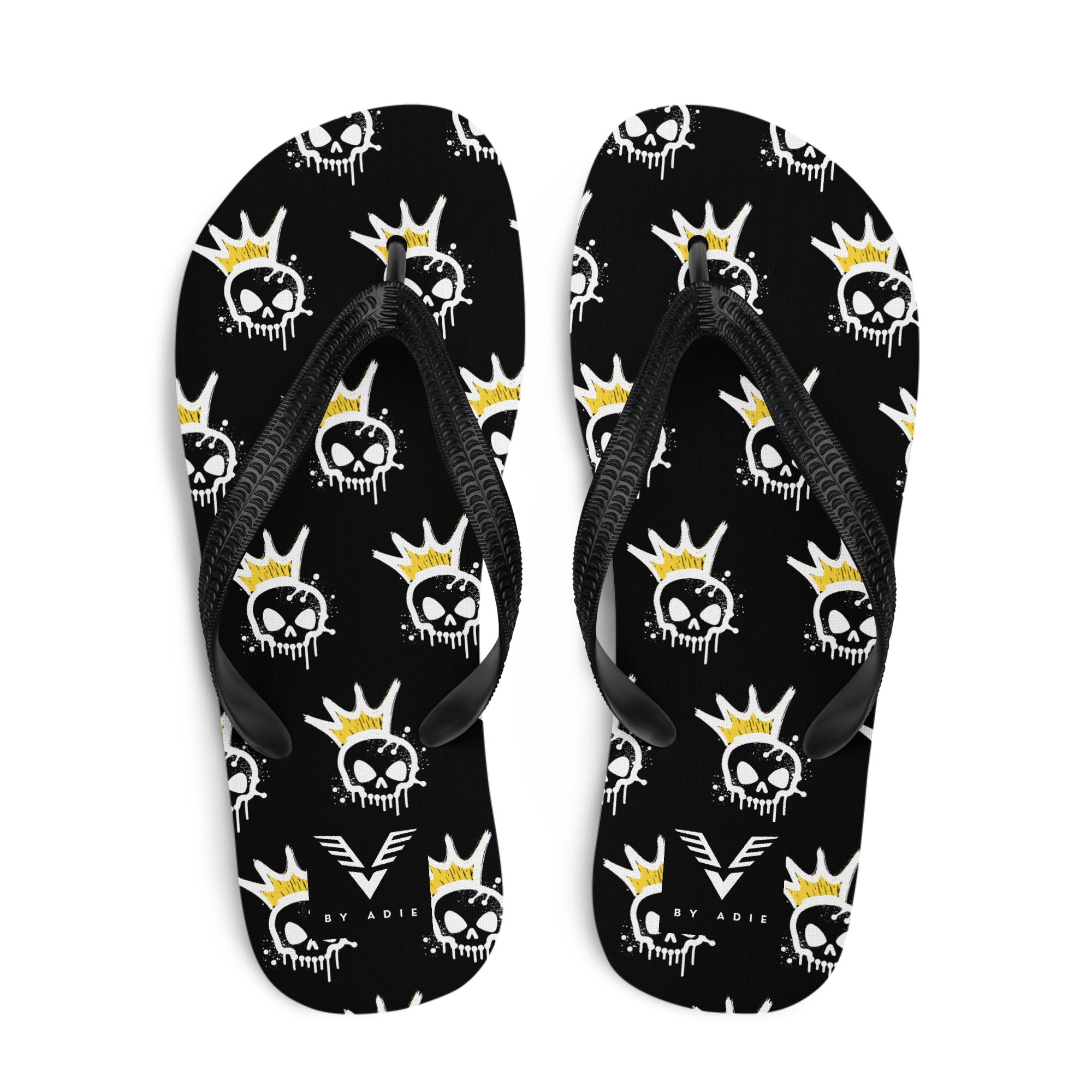 King Skull Pattern Flip Flops - My Store