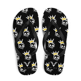 King Skull Pattern Flip Flops - My Store