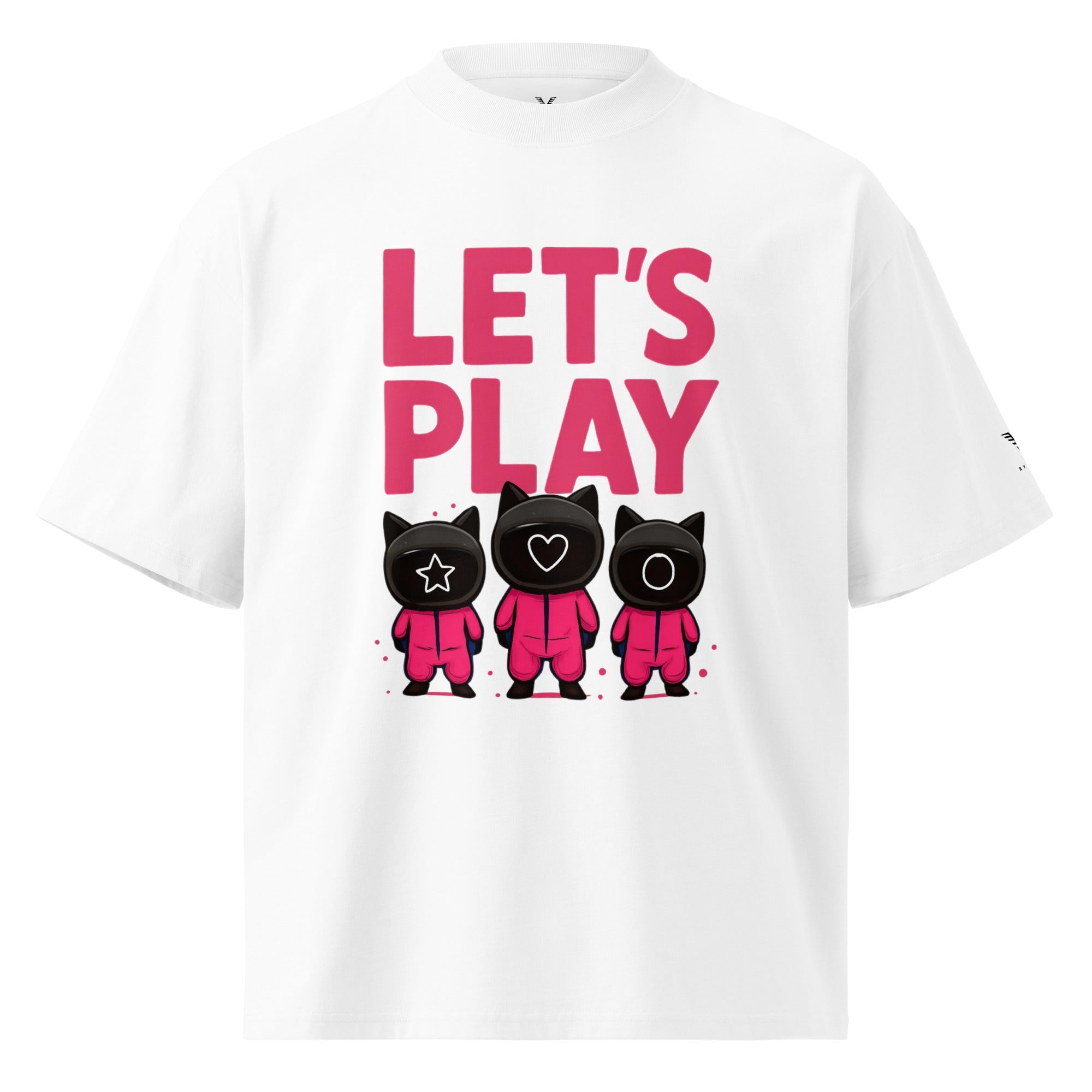 Let’s Play Gamer Oversized Organic Cotton T-Shirt - By Adie