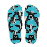 Moo Vibes Cow Flip Flops - My Store