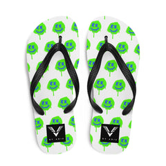 Neon Drip Smiley Flip Flops - My Store