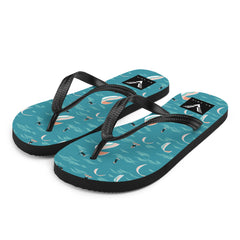 Teal Ocean Kitesurf Flip Flops - My Store