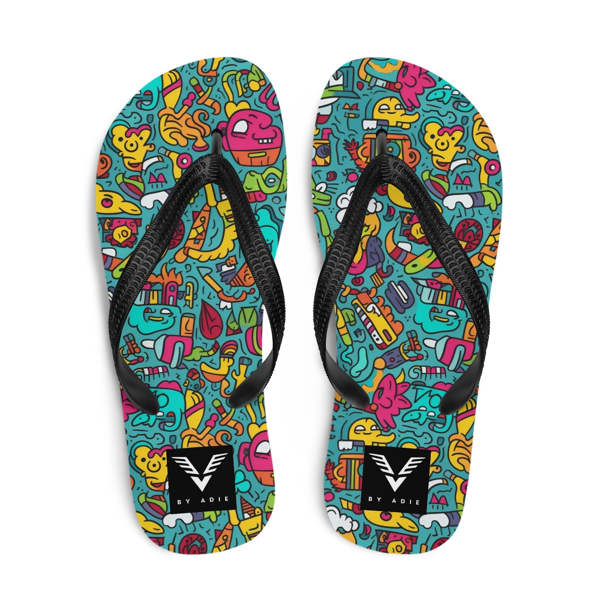 Urban Scribble Flip Flops - My Store