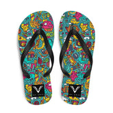 Urban Scribble Flip Flops - My Store