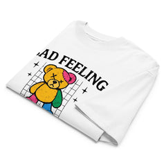 Bad Feeling Bear Oversized Organic T-Shirt - By Adie