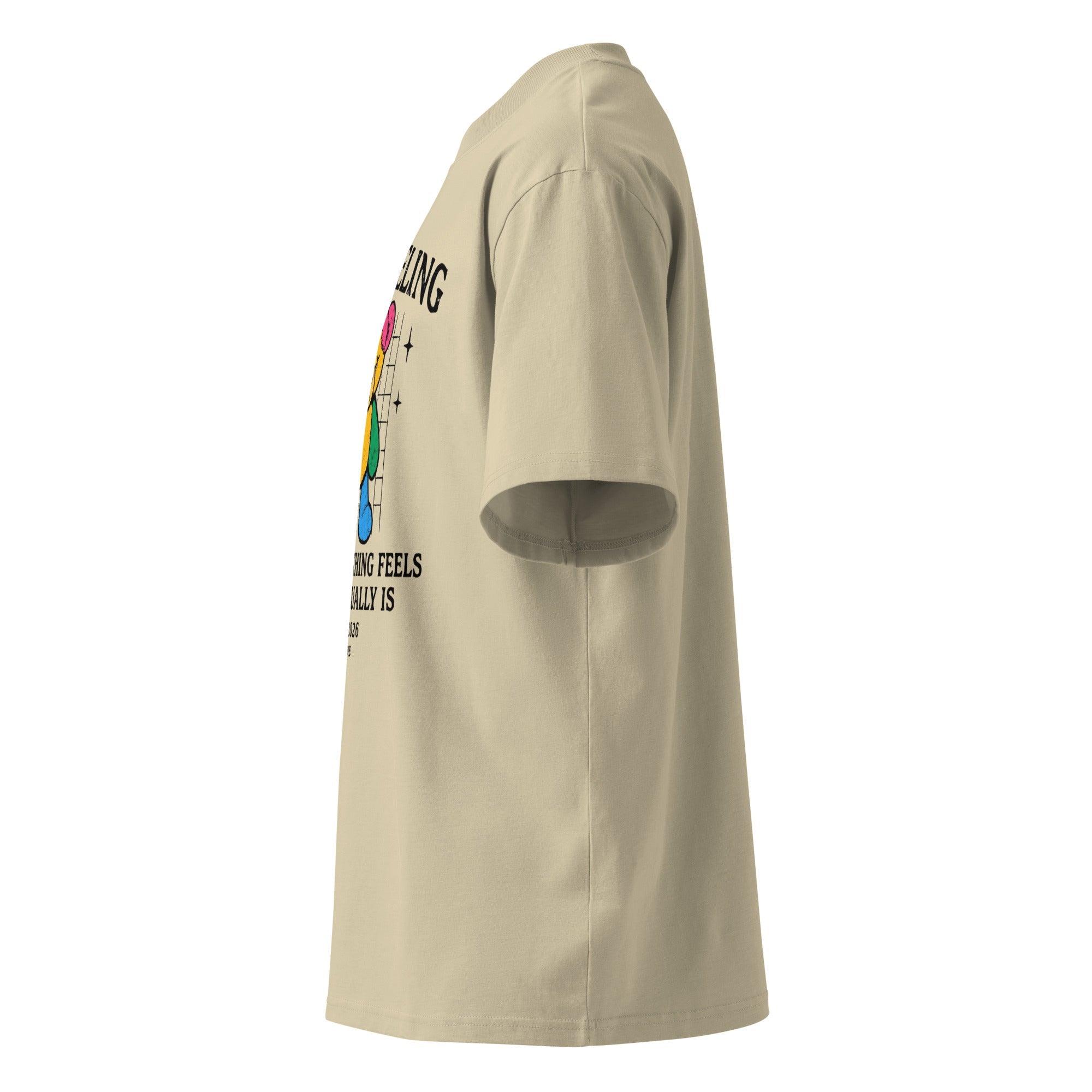 Bad Feeling Bear Oversized Organic T-Shirt - By Adie