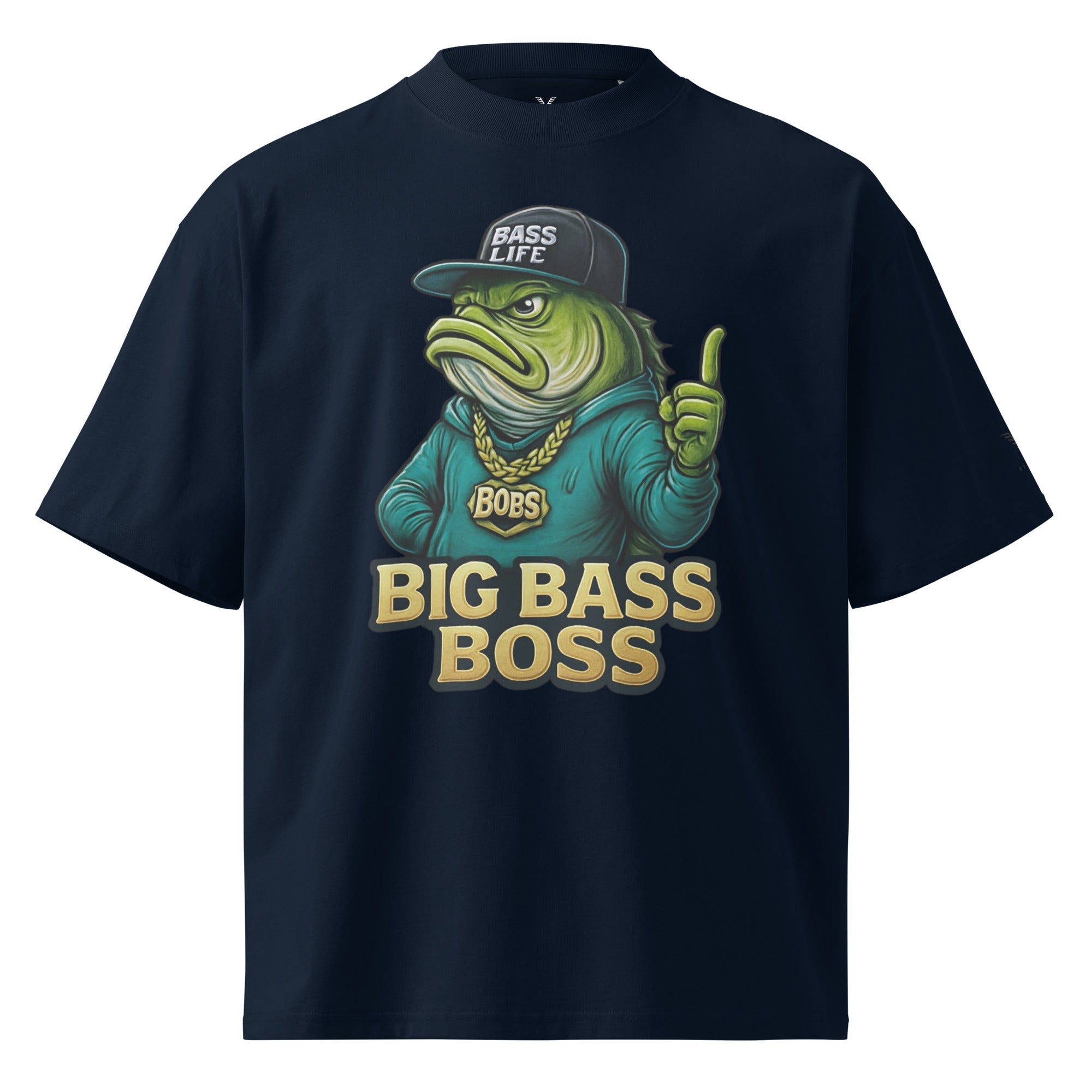 Big Bass Boss Oversized Fish T-Shirt - By Adie