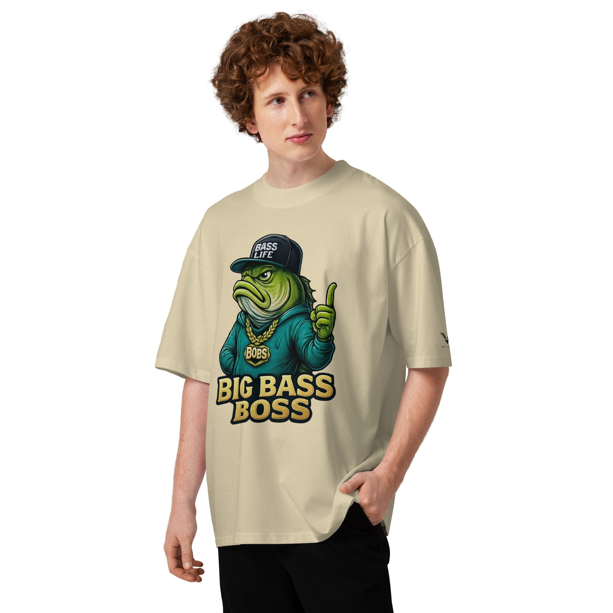 Big Bass Boss Oversized Fish T-Shirt - By Adie