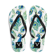 Boho Peacock Flip Flops - My Store