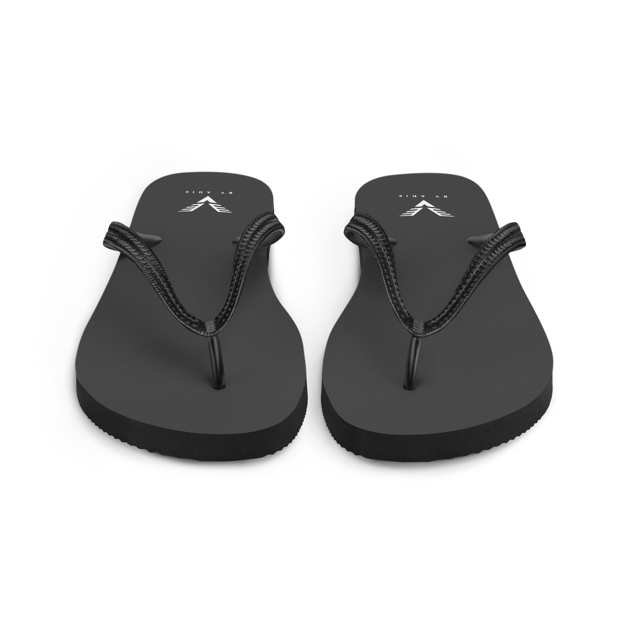 By Adie Logo Black Flip Flops - My Store