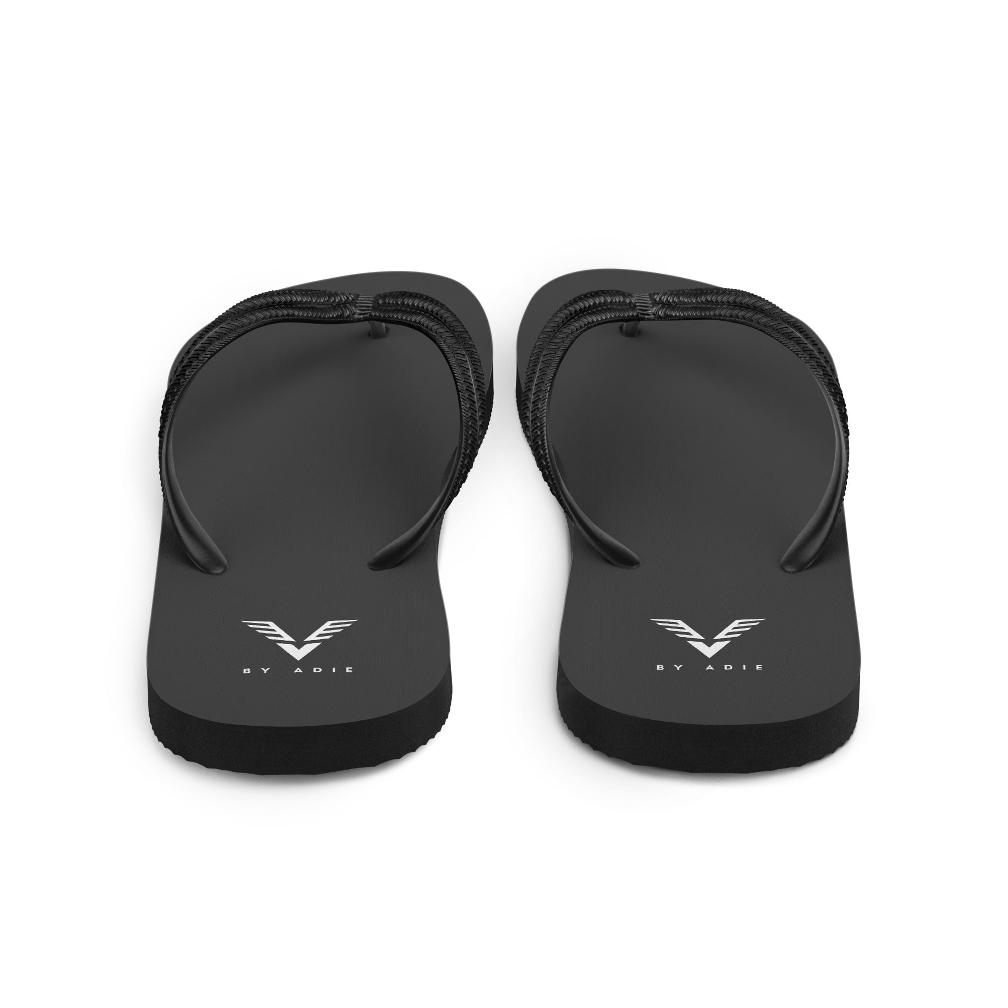 By Adie Logo Black Flip Flops - My Store