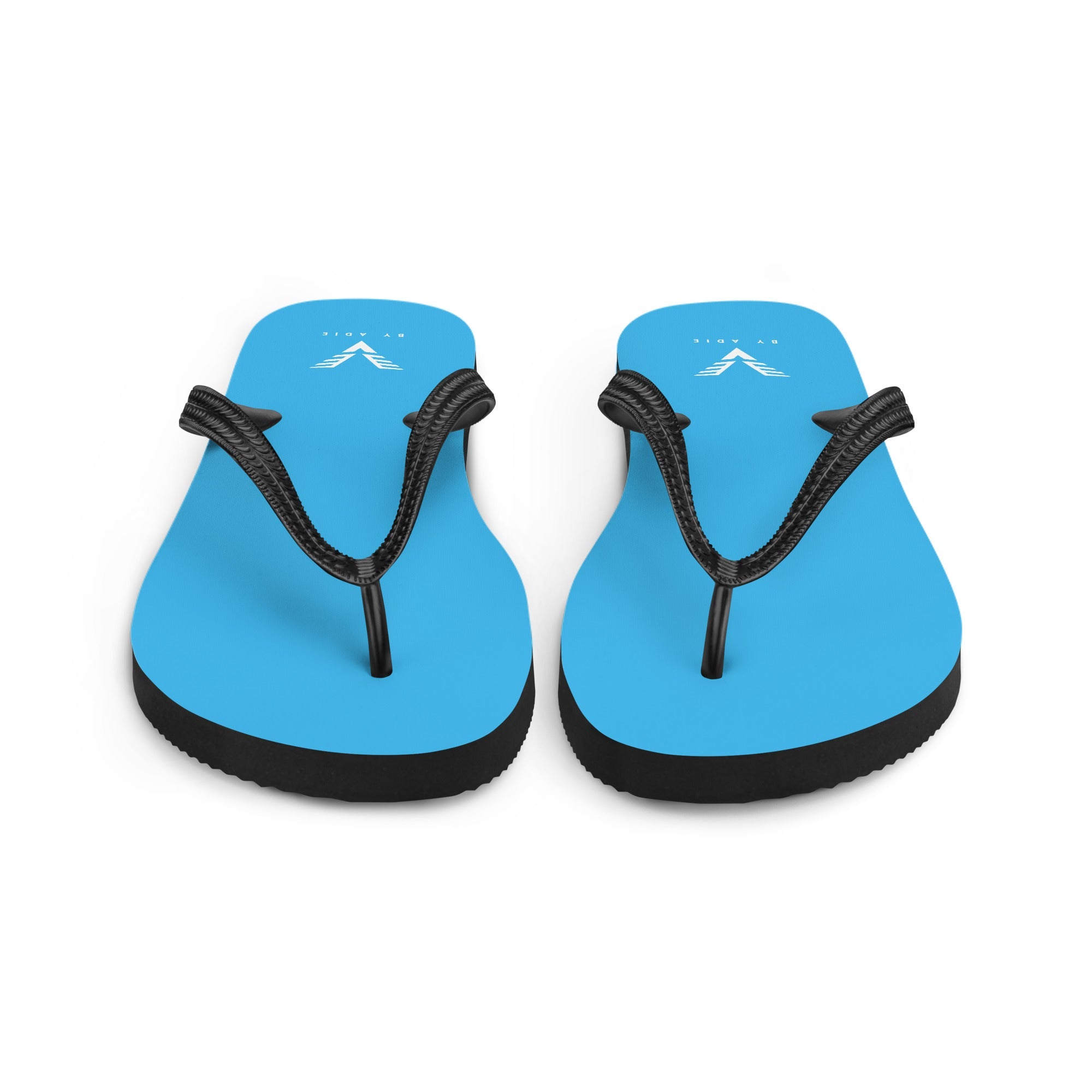 By Adie Logo Blue Flip Flops - My Store