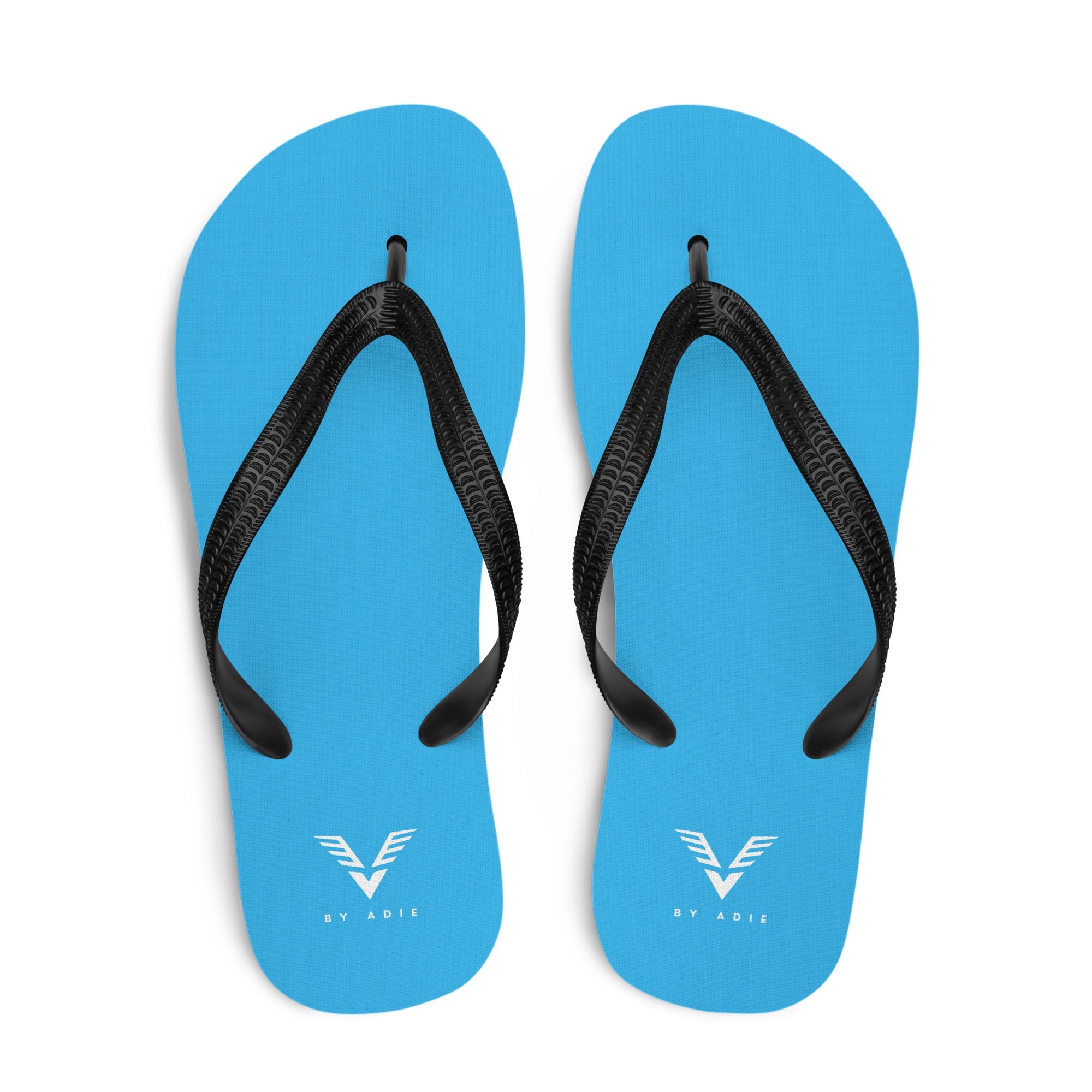By Adie Logo Blue Flip Flops - My Store