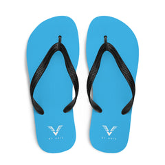 By Adie Logo Blue Flip Flops - My Store