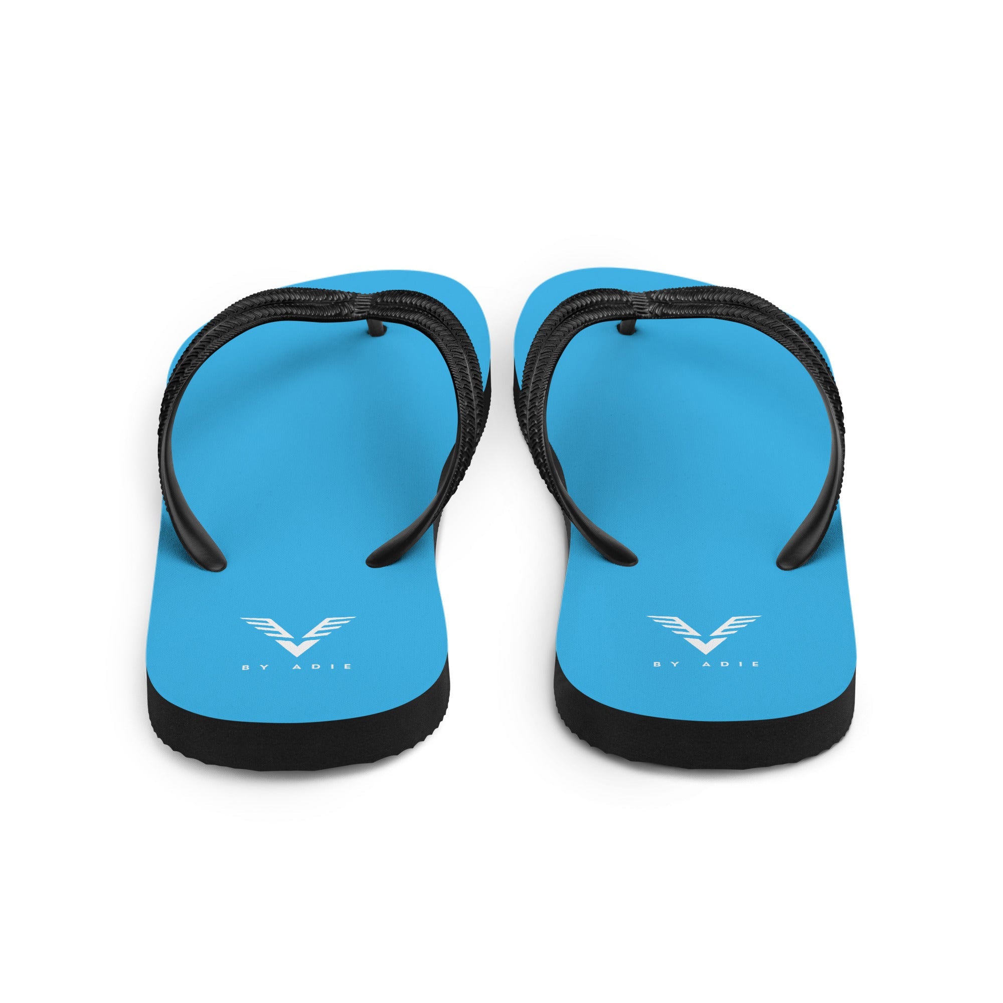 By Adie Logo Blue Flip Flops - My Store