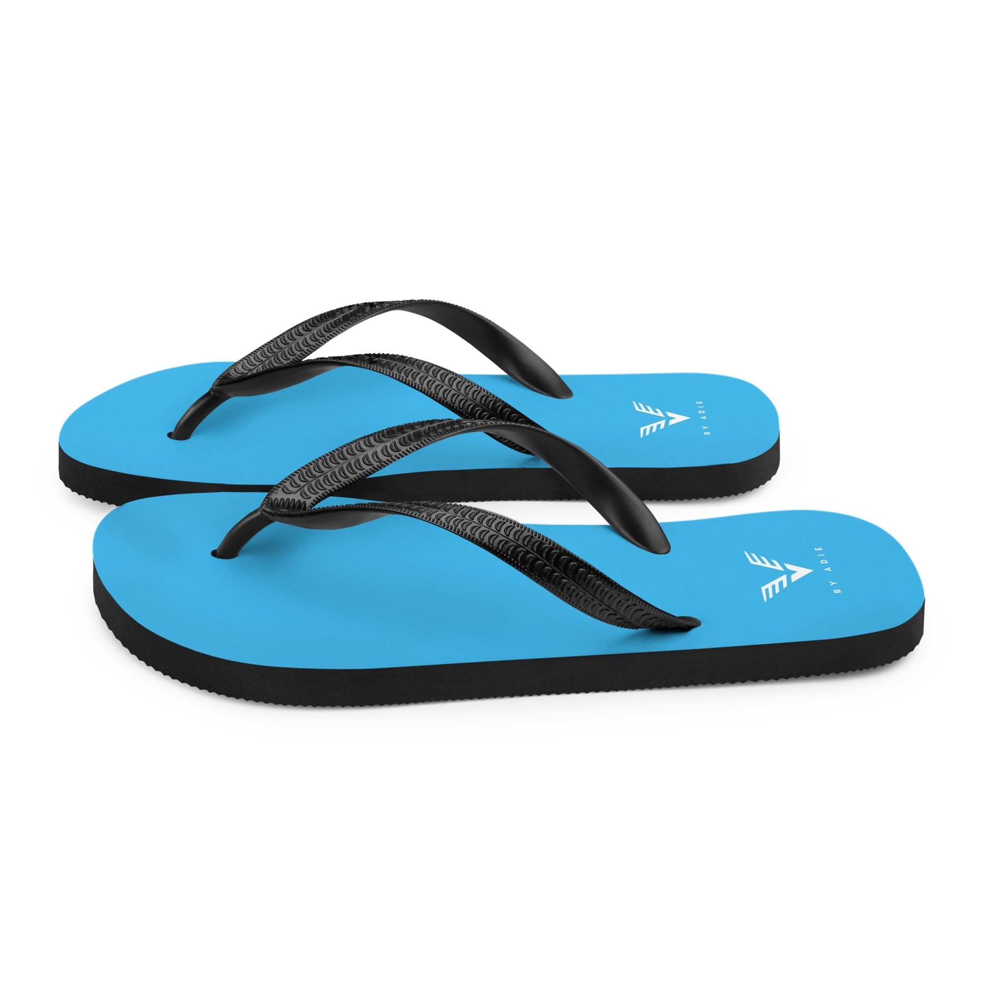 By Adie Logo Blue Flip Flops - My Store
