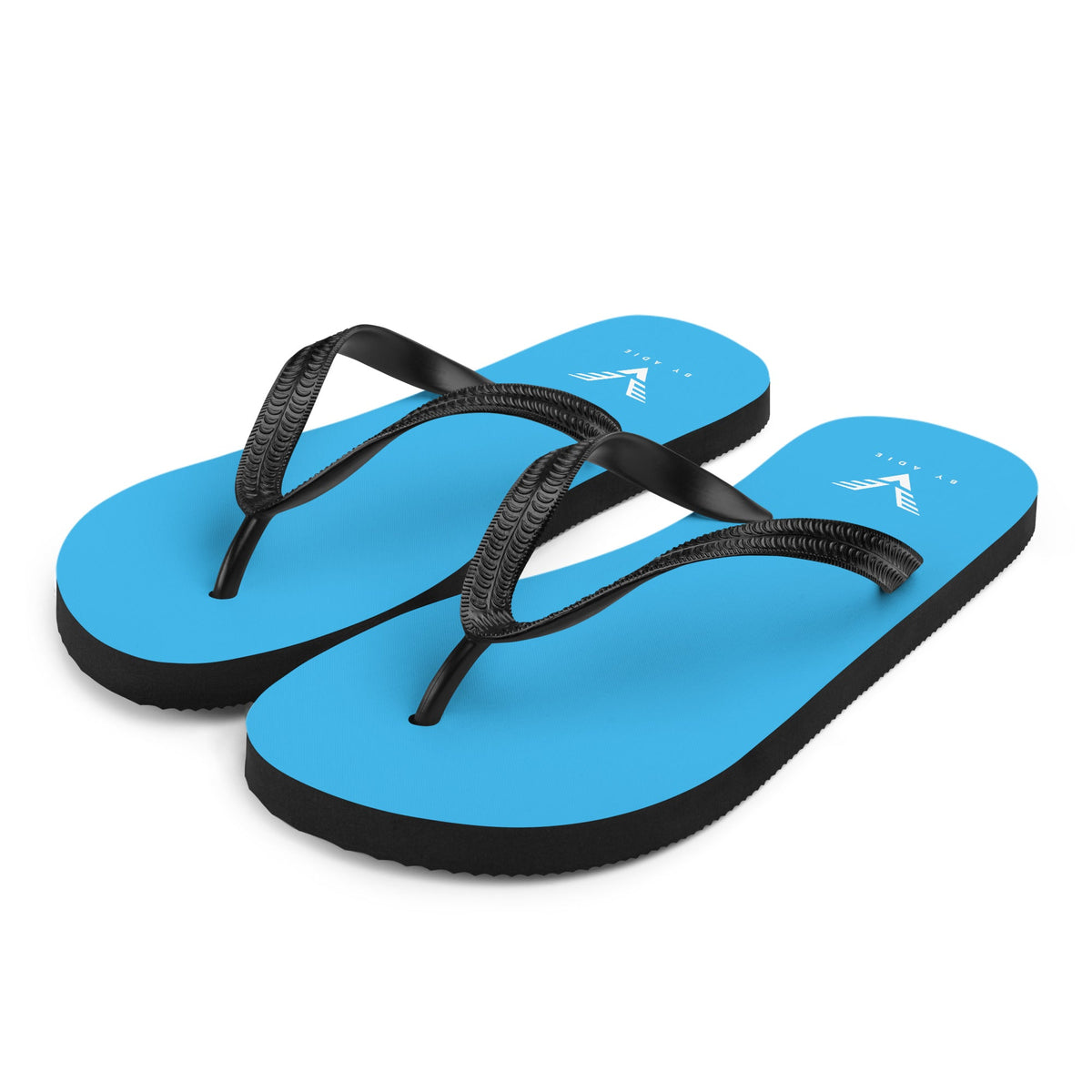 By Adie Logo Blue Flip Flops - My Store