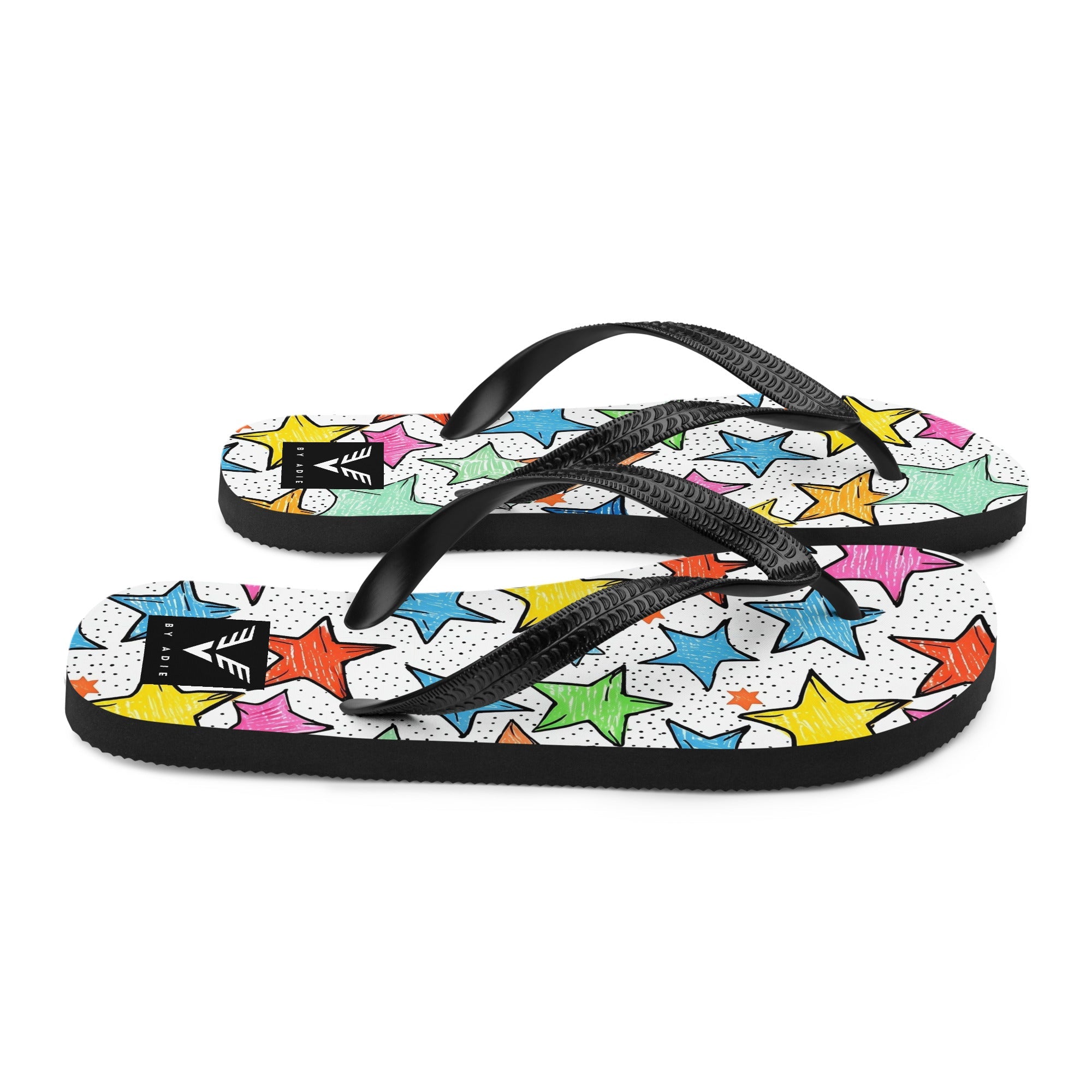 Colourful Star Doodle Flip Flops - My Store