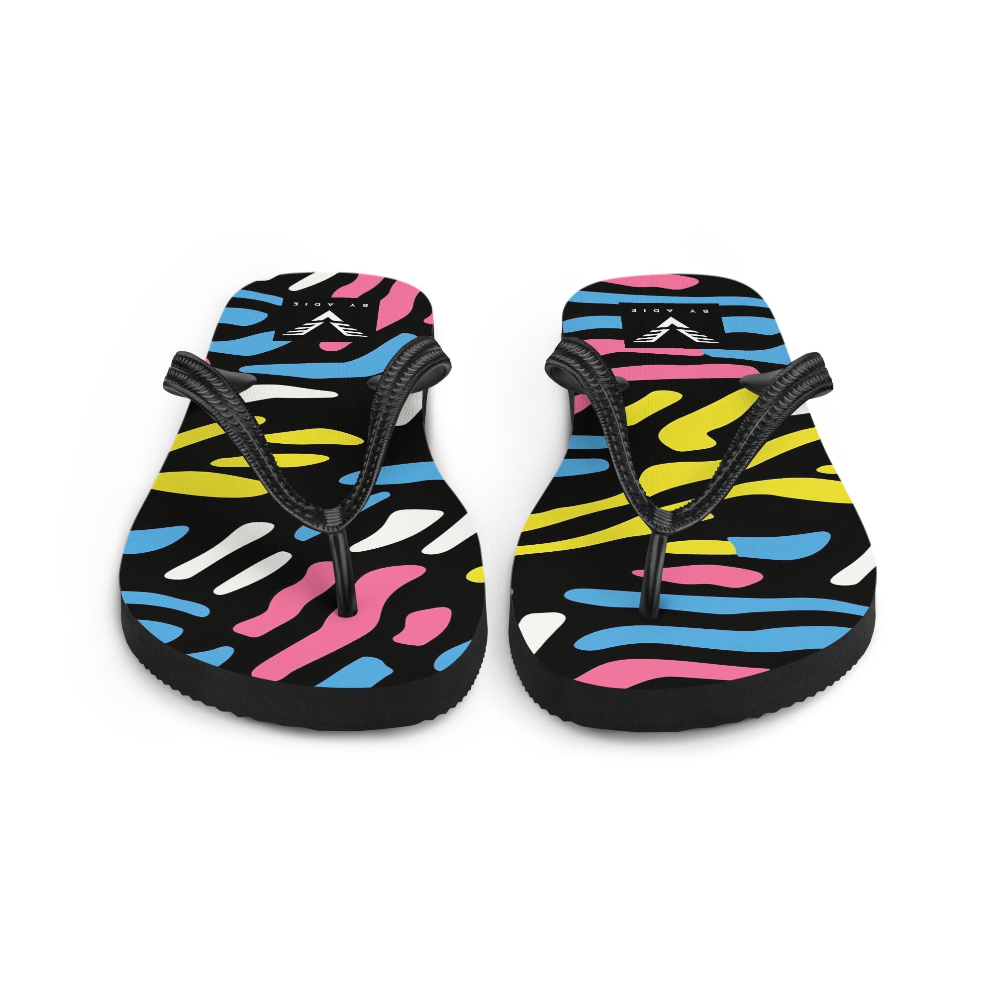 Electric Abstract Flip Flops - My Store