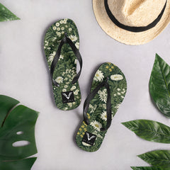 Forest Daisy Luxe Flip Flops - My Store
