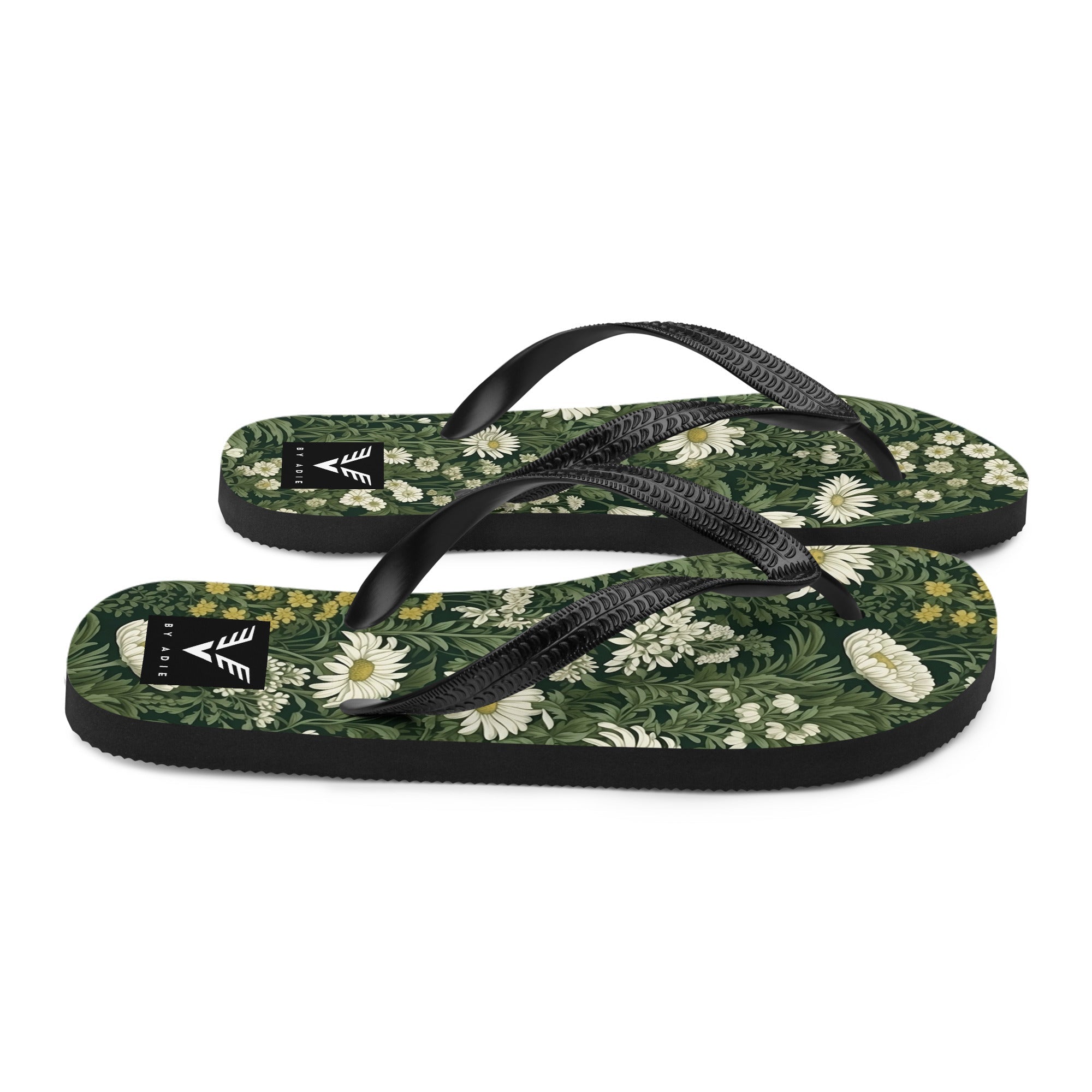 Forest Daisy Luxe Flip Flops - My Store