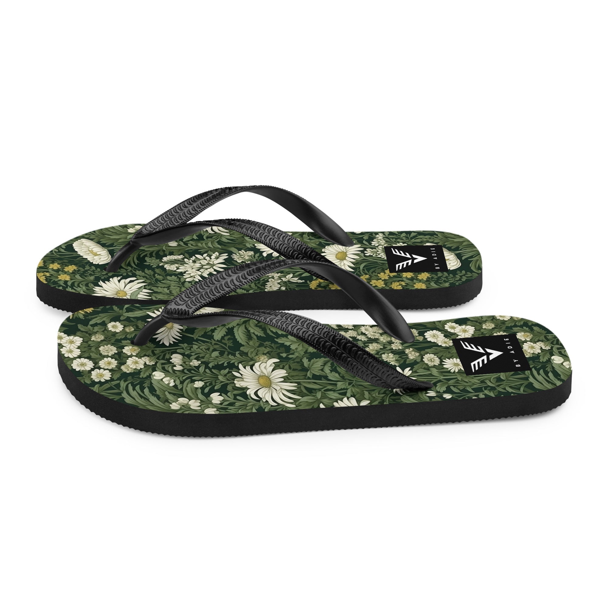 Forest Daisy Luxe Flip Flops - My Store