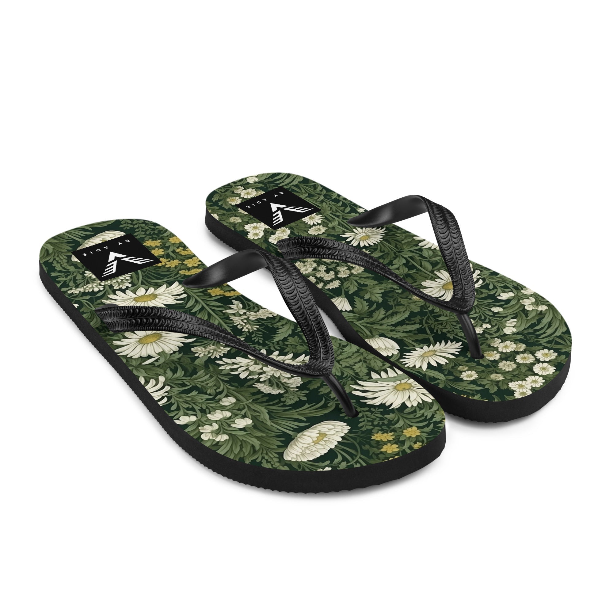 Forest Daisy Luxe Flip Flops - My Store