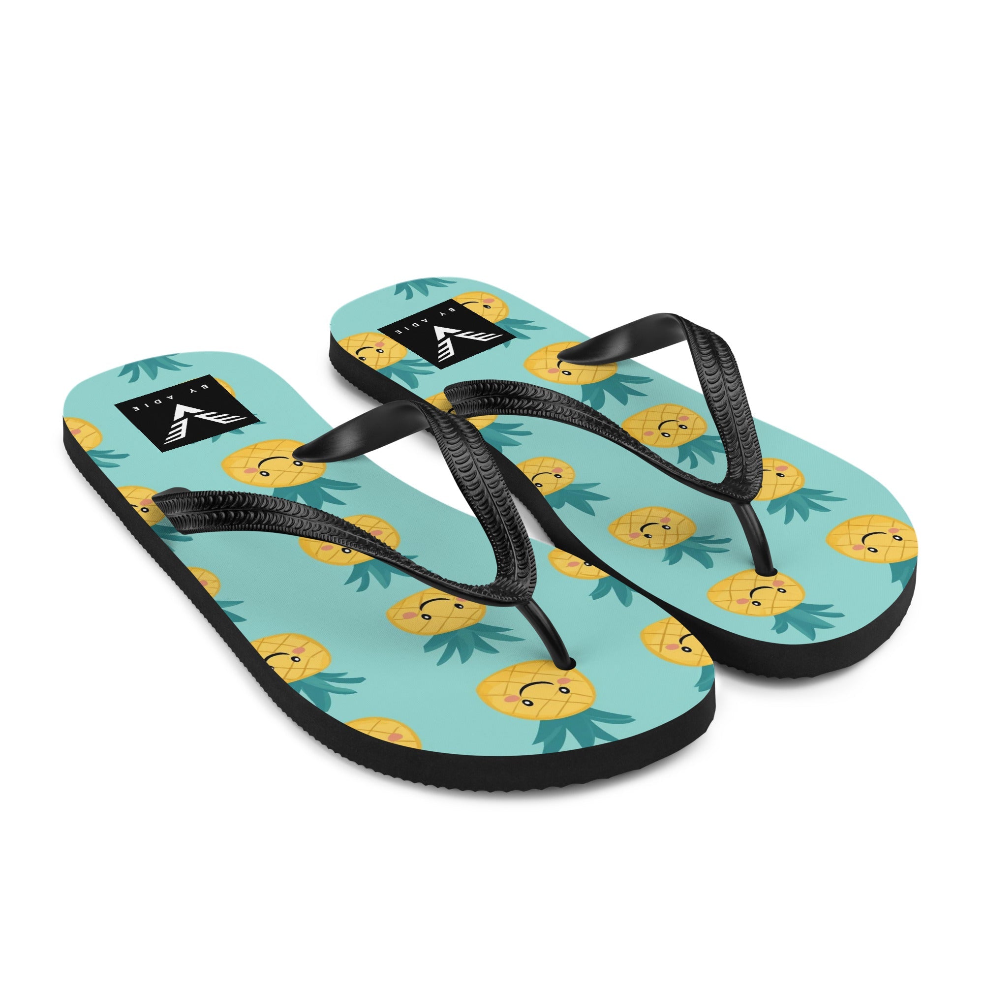 Happy Pineapple Flip Flops - My Store