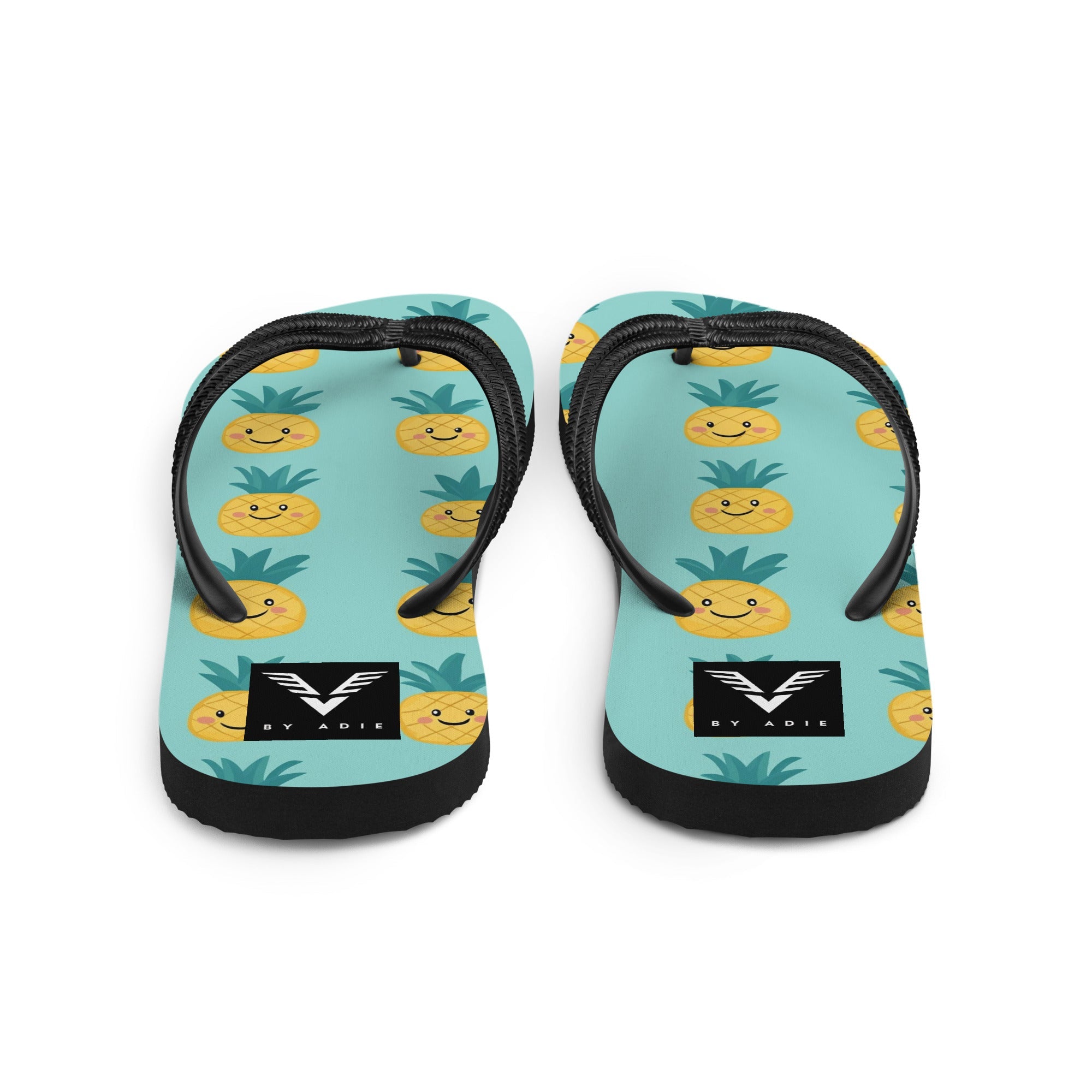 Happy Pineapple Flip Flops - My Store