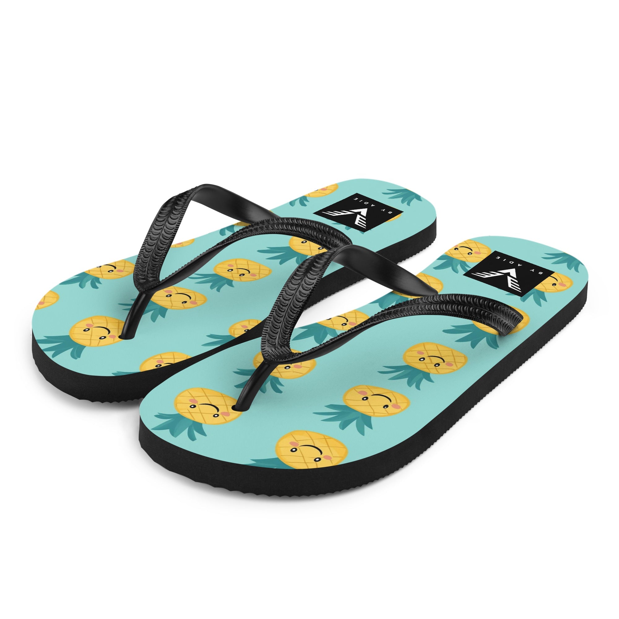 Happy Pineapple Flip Flops - My Store