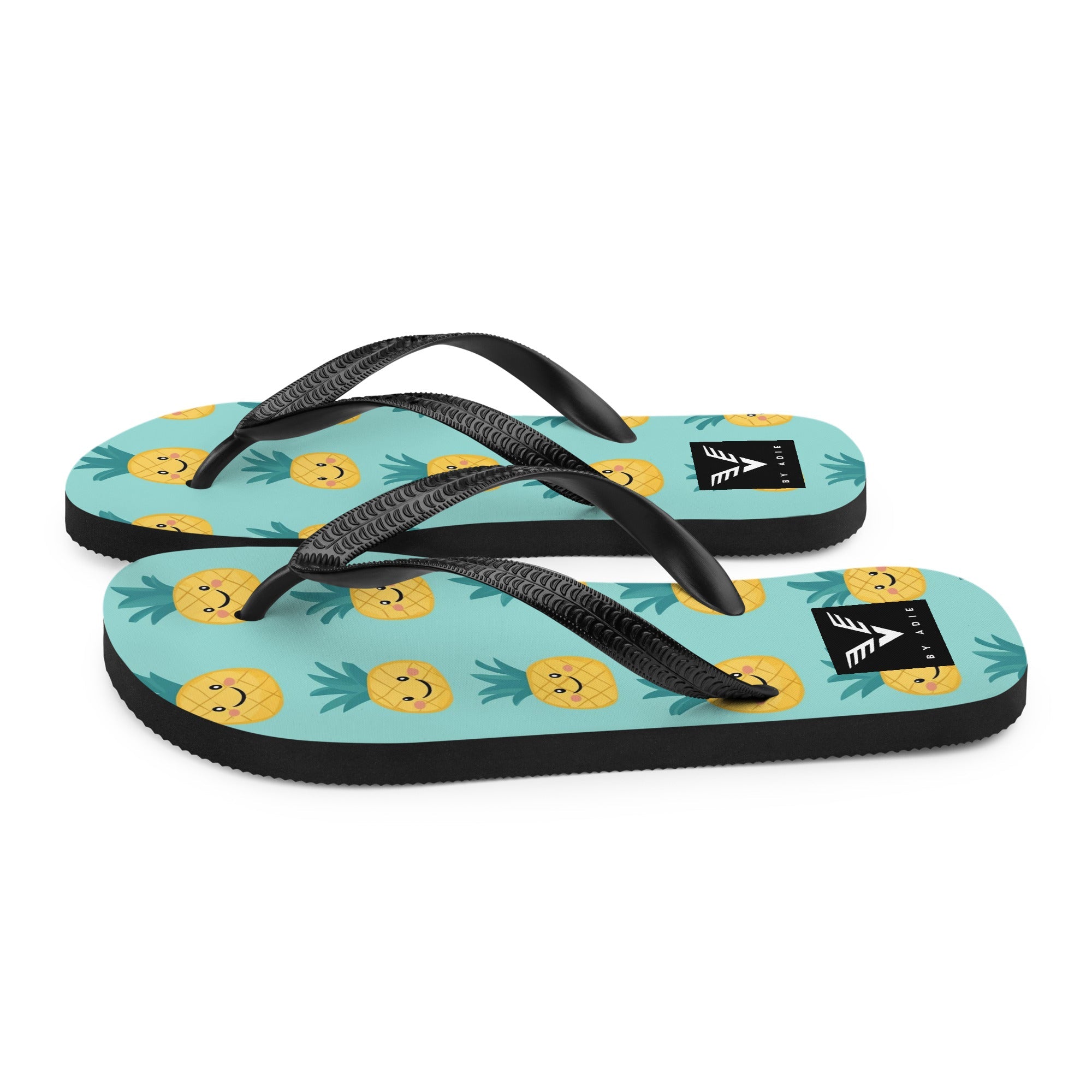 Happy Pineapple Flip Flops - My Store