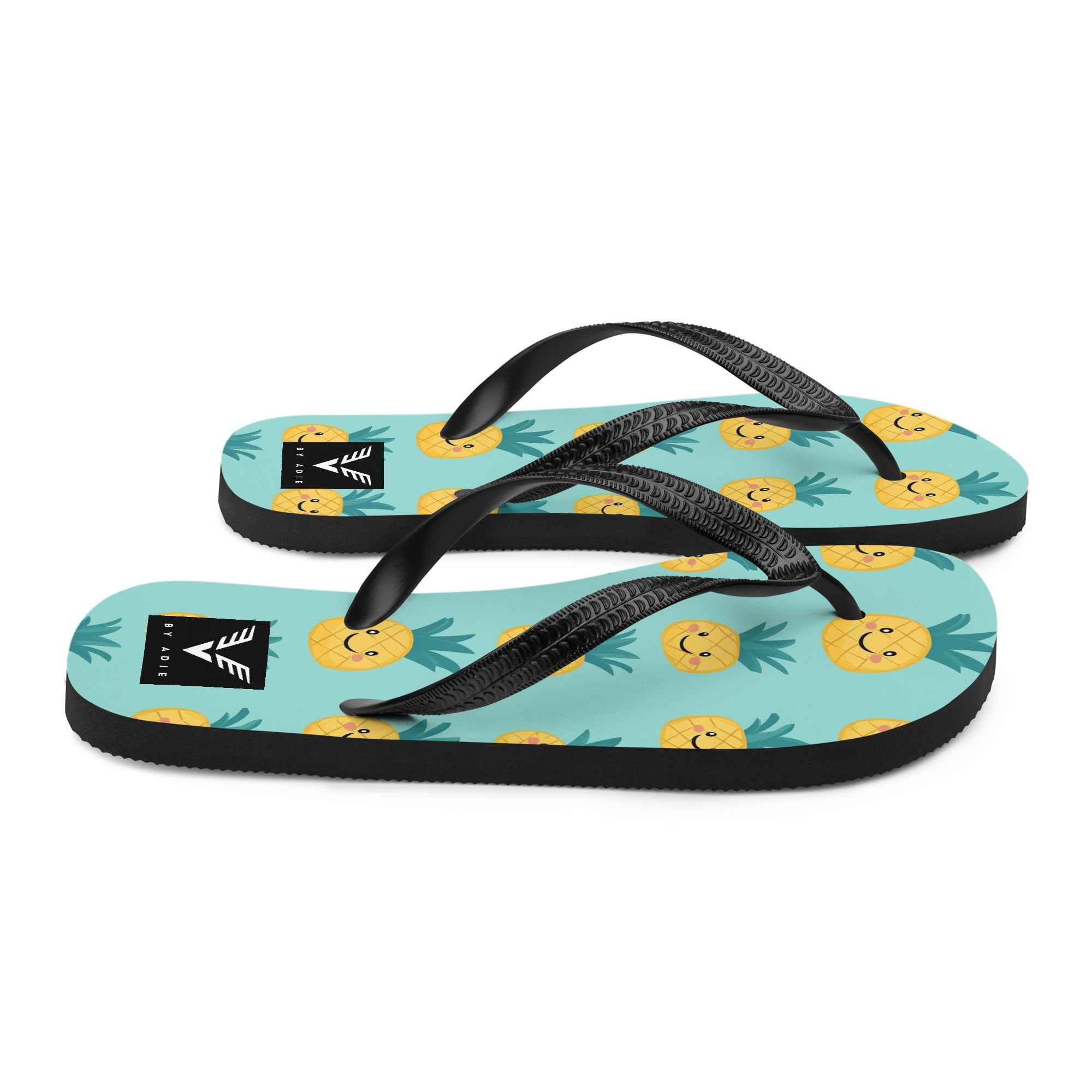 Happy Pineapple Flip Flops - My Store