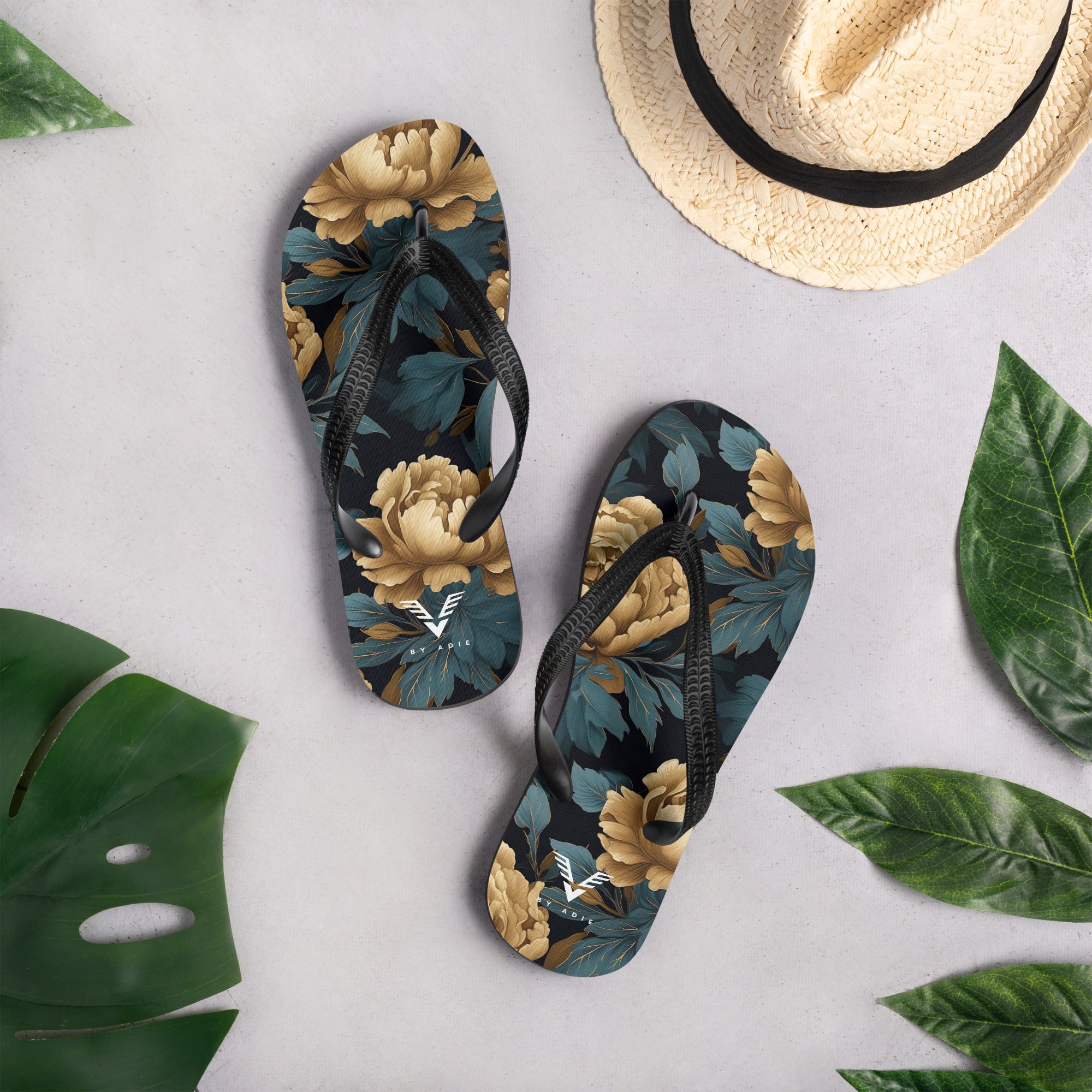 Imperial Bloom Signature Flip Flops - My Store