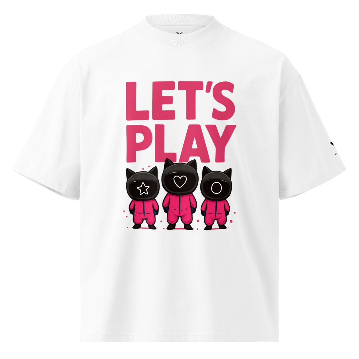 Let’s Play Gamer Oversized Organic Cotton T-Shirt - By Adie