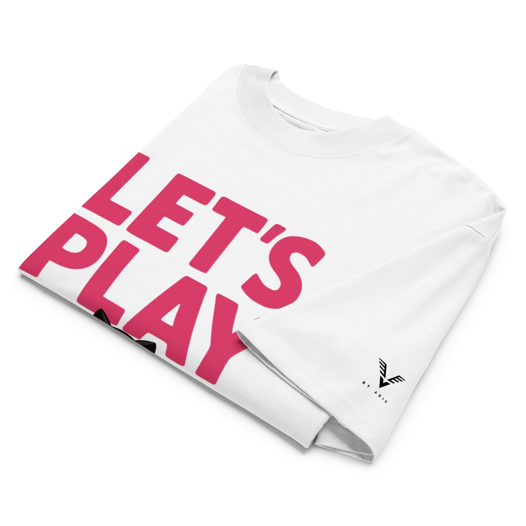 Let’s Play Gamer Oversized Organic Cotton T-Shirt - By Adie
