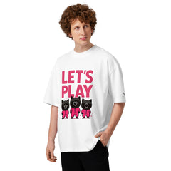 Let’s Play Gamer Oversized Organic Cotton T-Shirt - By Adie