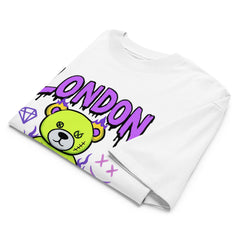 London Graffiti Bear Oversized Organic Cotton T-Shirt - By Adie