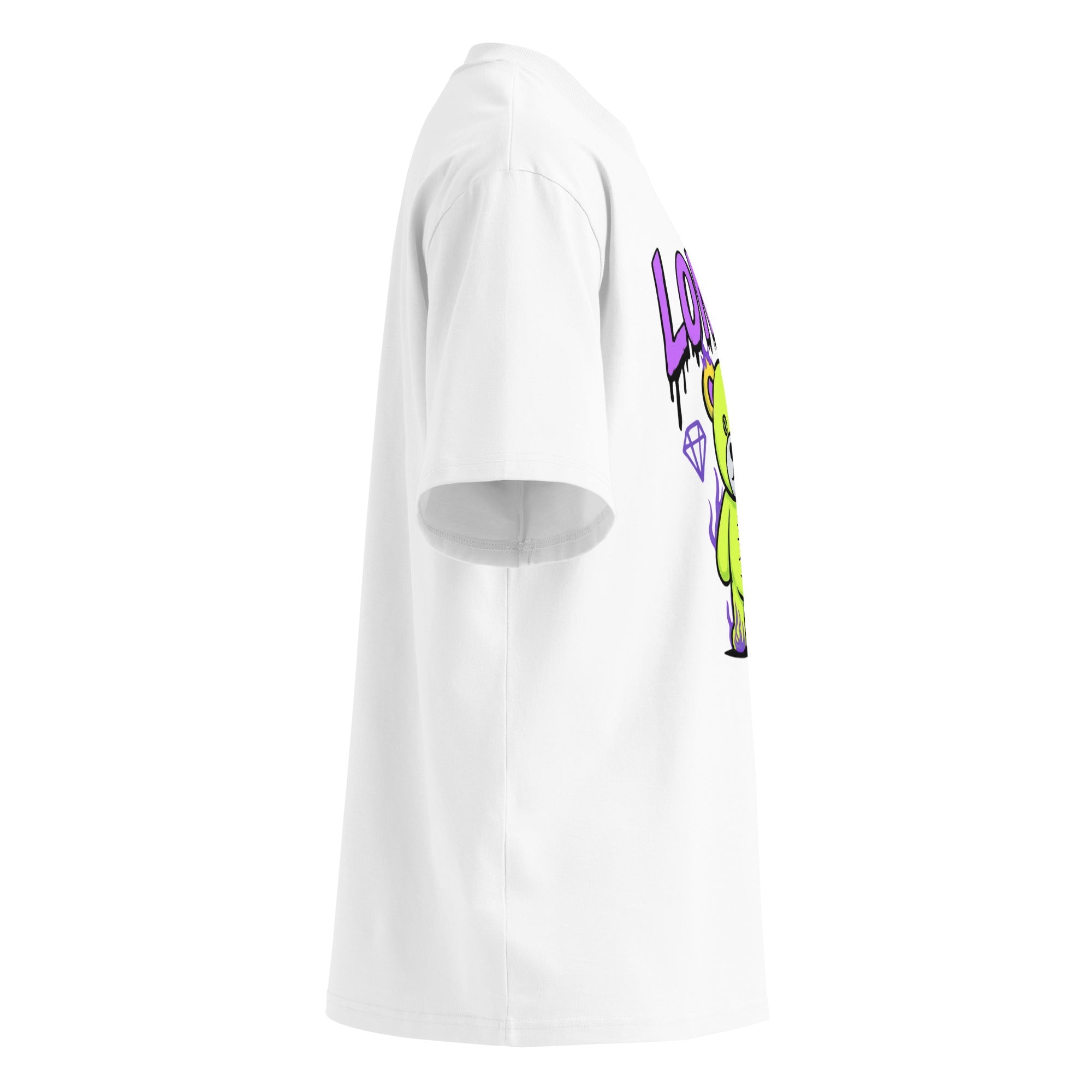 London Graffiti Bear Oversized Organic Cotton T-Shirt - By Adie