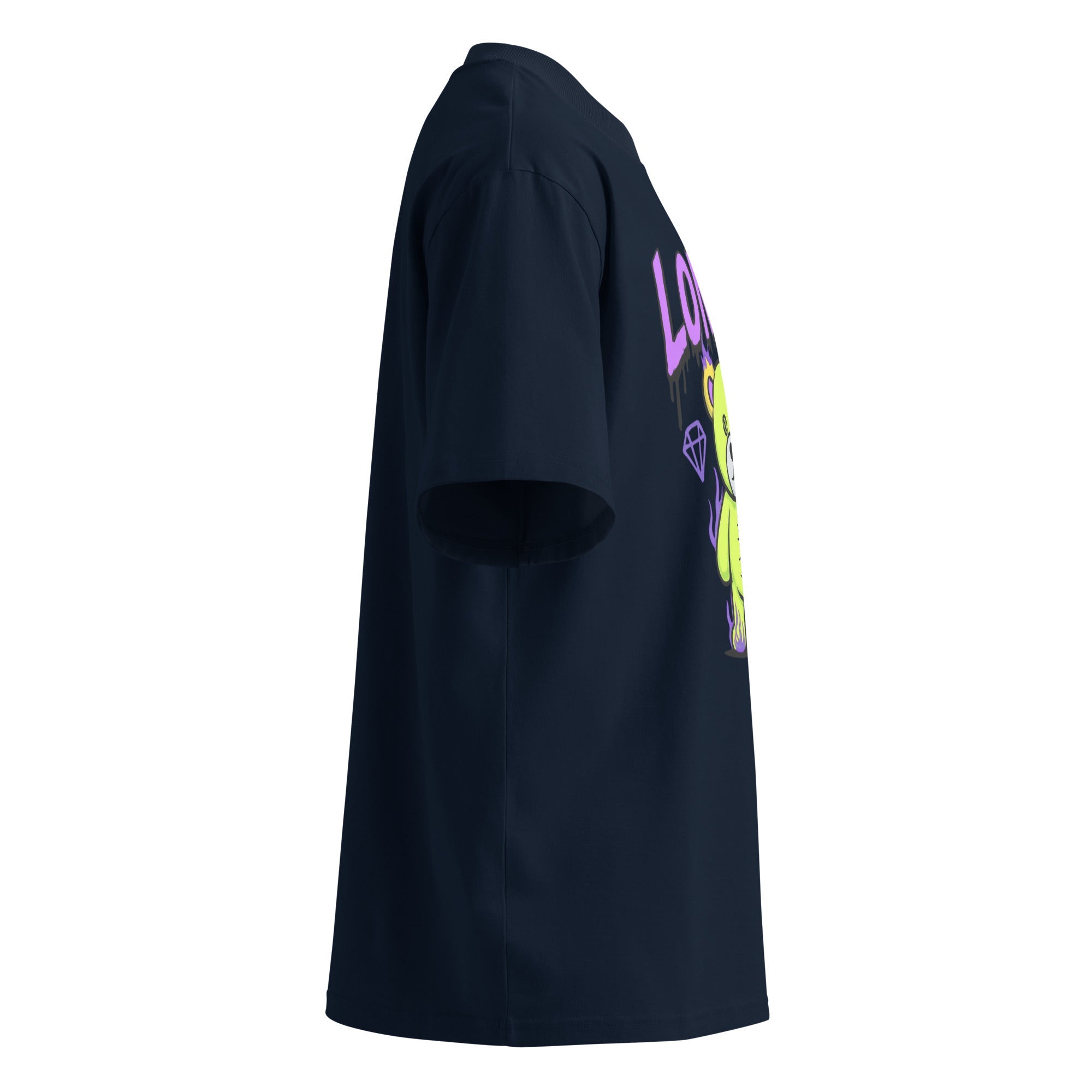 London Graffiti Bear Oversized Organic Cotton T-Shirt - By Adie