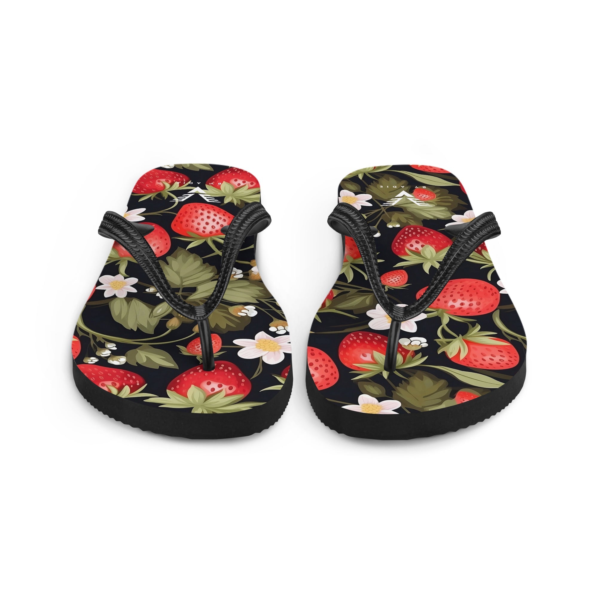 Midnight Strawberry Luxe Flip Flops - My Store