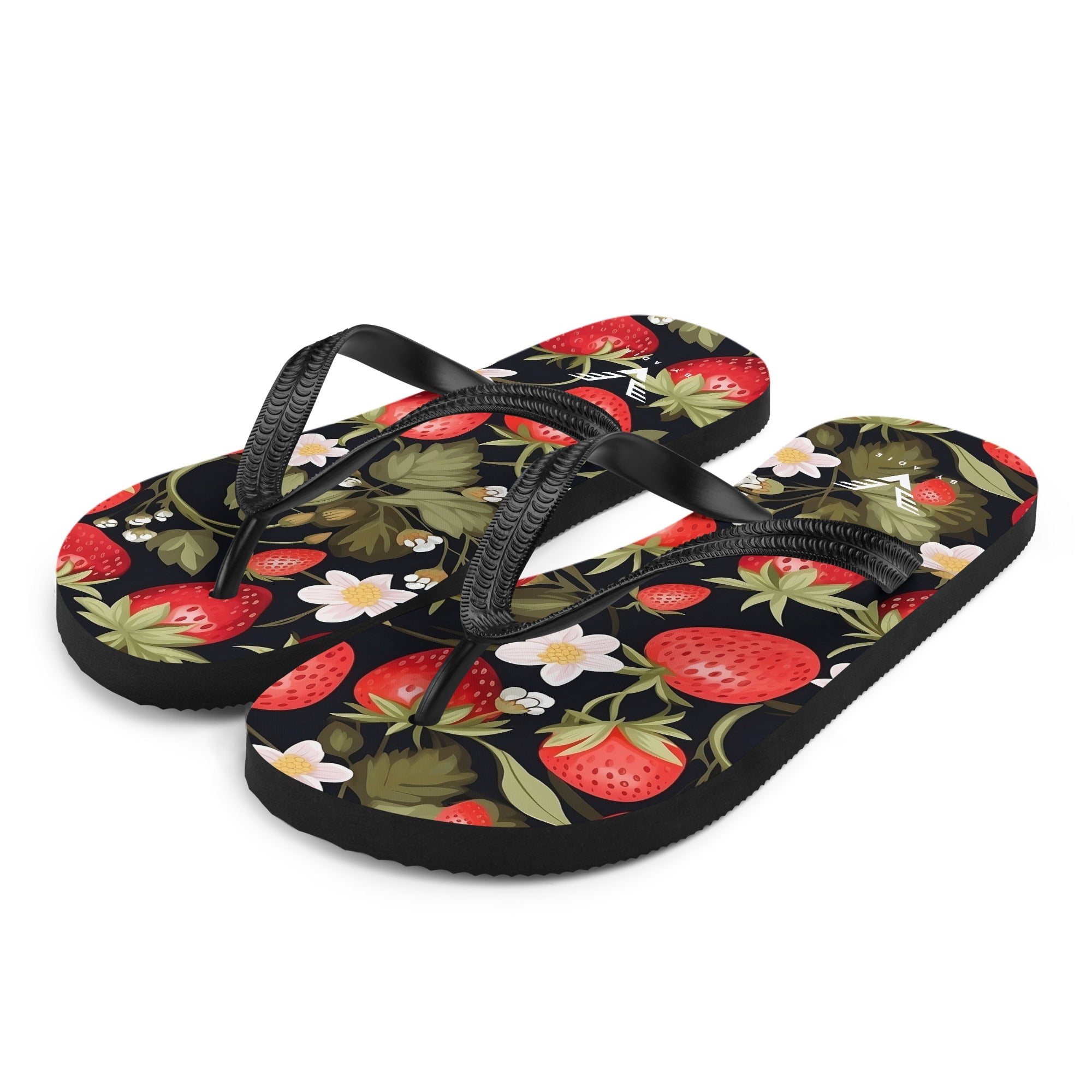 Midnight Strawberry Luxe Flip Flops - My Store