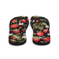 Midnight Strawberry Luxe Flip Flops - My Store