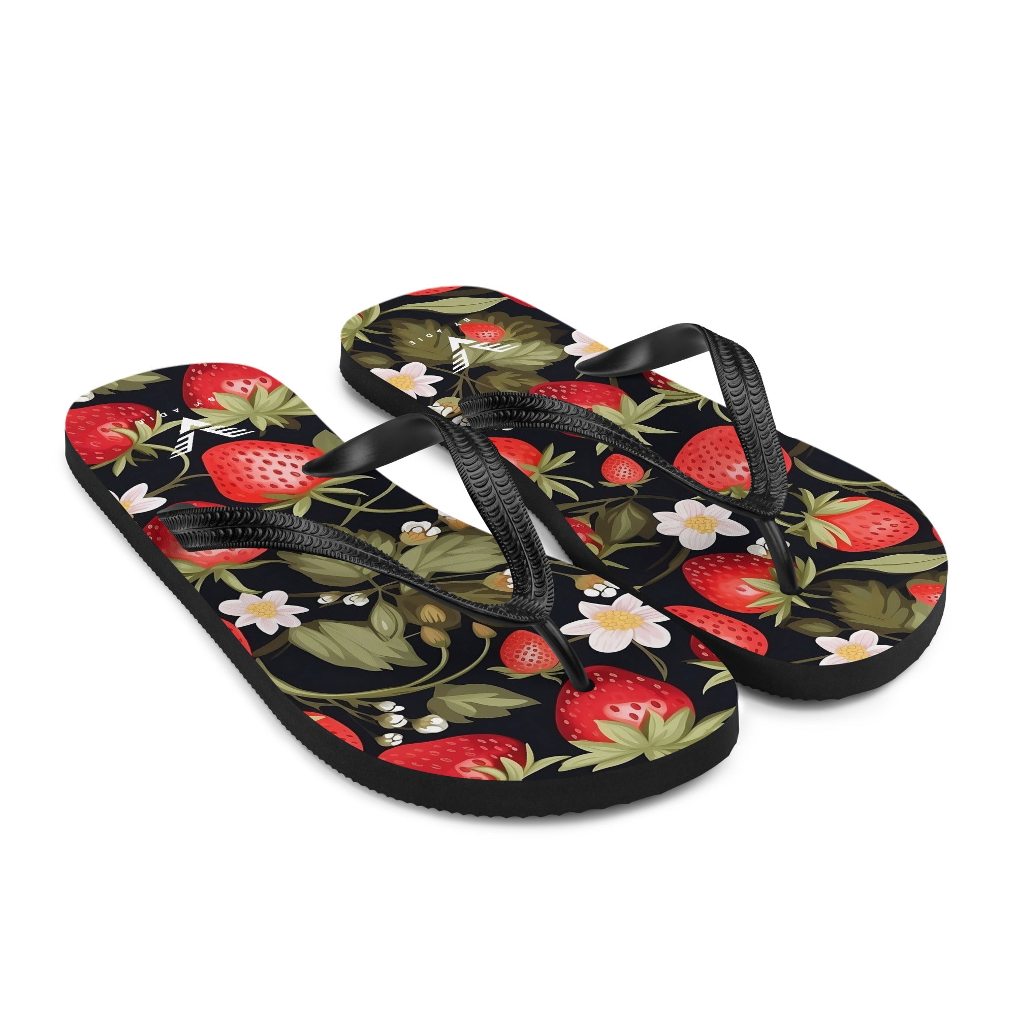 Midnight Strawberry Luxe Flip Flops - My Store