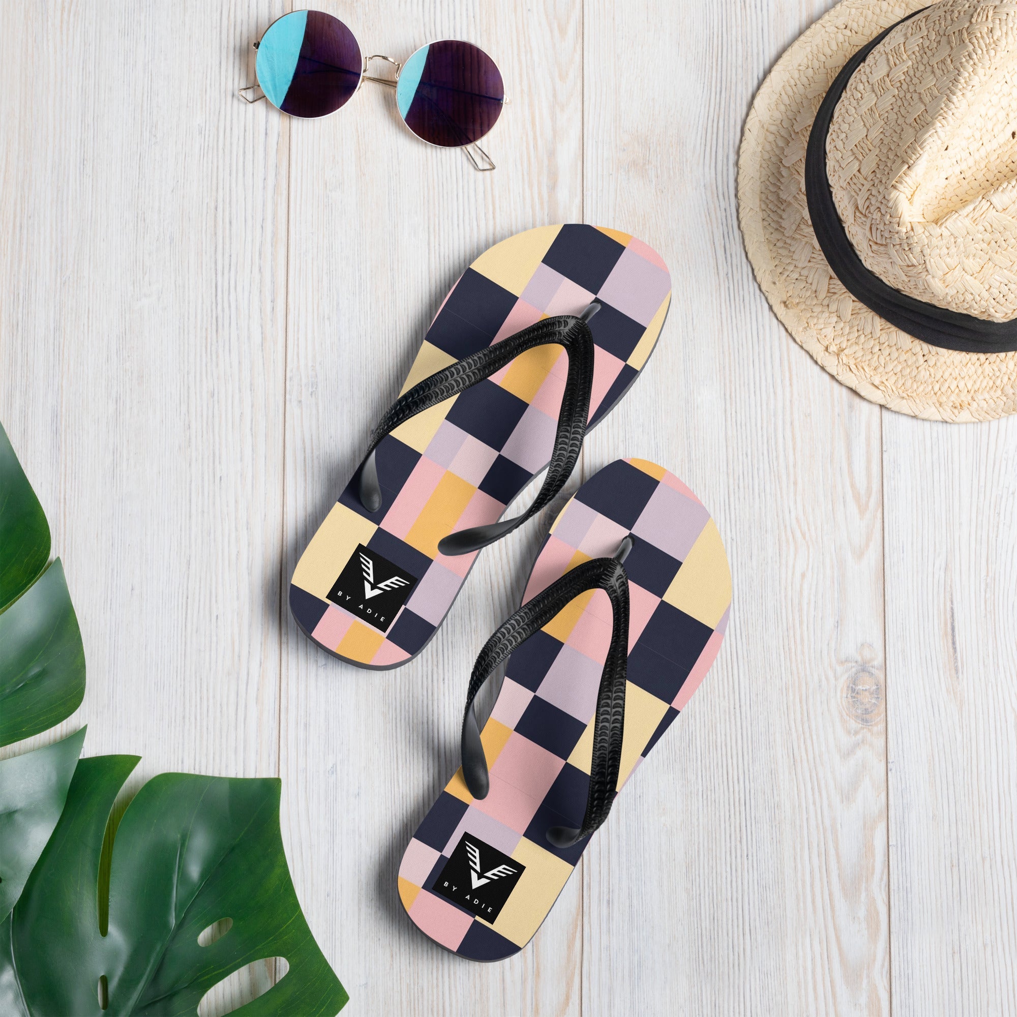 Modern Mosaic Signature Flip Flops - My Store