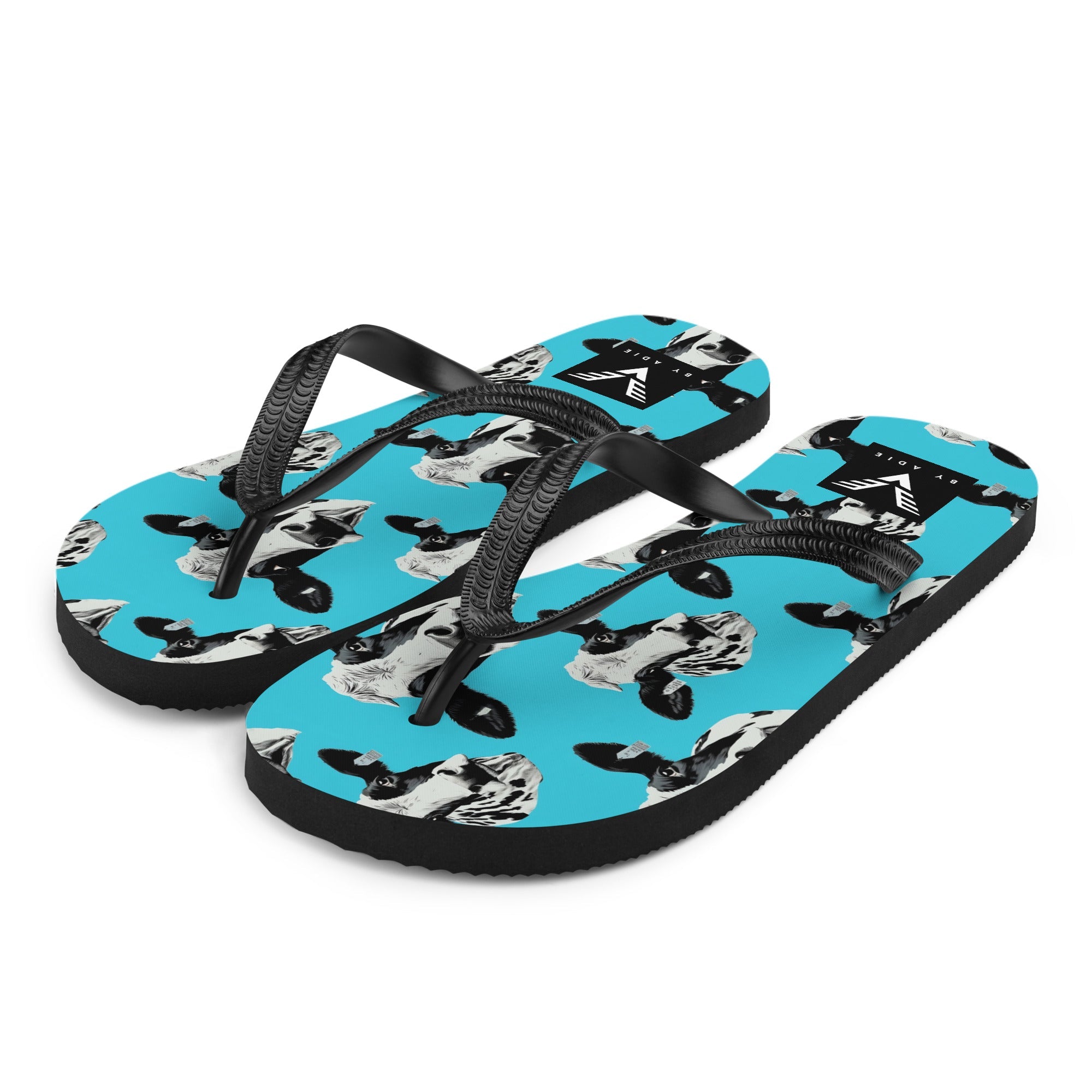 Moo Vibes Cow Flip Flops - My Store