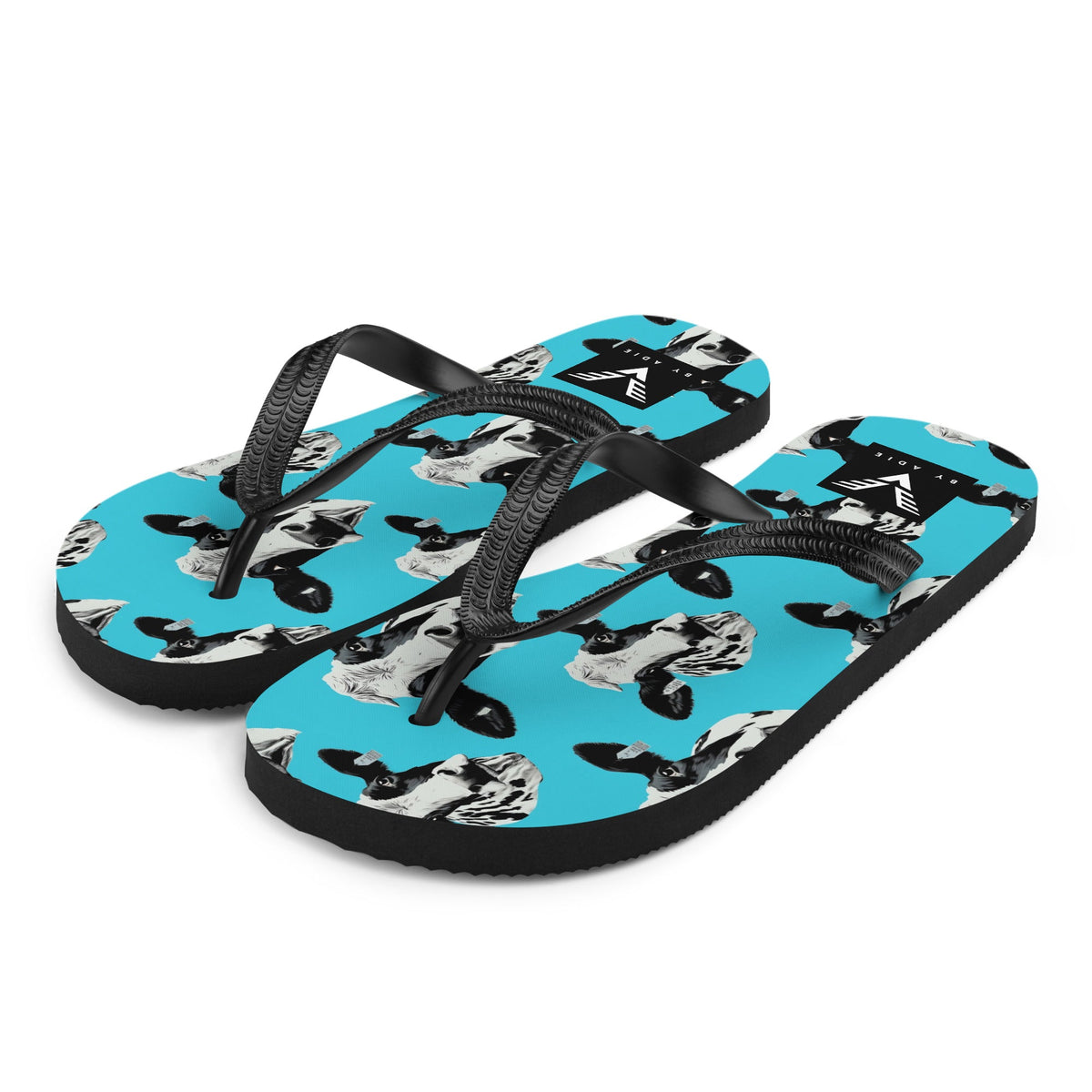 Moo Vibes Cow Flip Flops - My Store