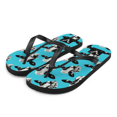 Moo Vibes Cow Flip Flops - My Store